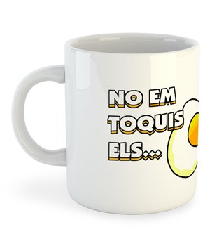 Taza 325 ml Catalunya No Em Toquis els Ous