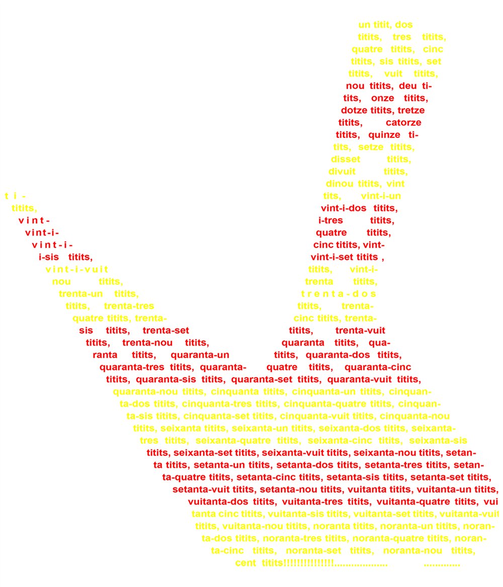 Tasse 325 ml Catalogne Un Titit Dos Titits