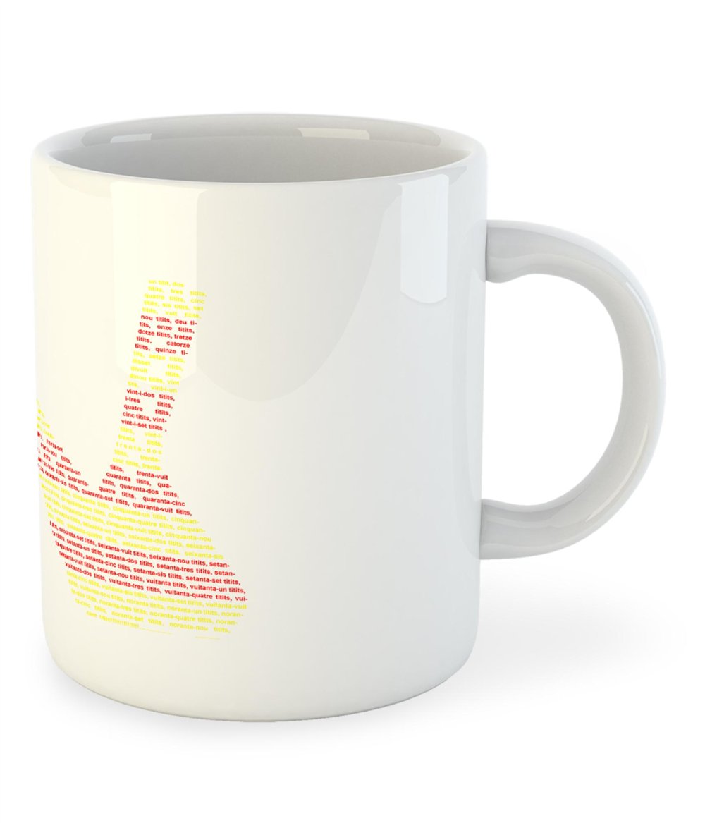 Taza 325 ml Catalunya Un Titit Dos Titits