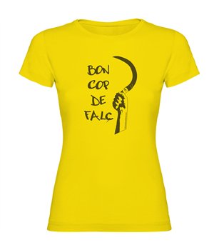 T Shirt Katalonien Bon cop de Falç Kortarmad Kvinna