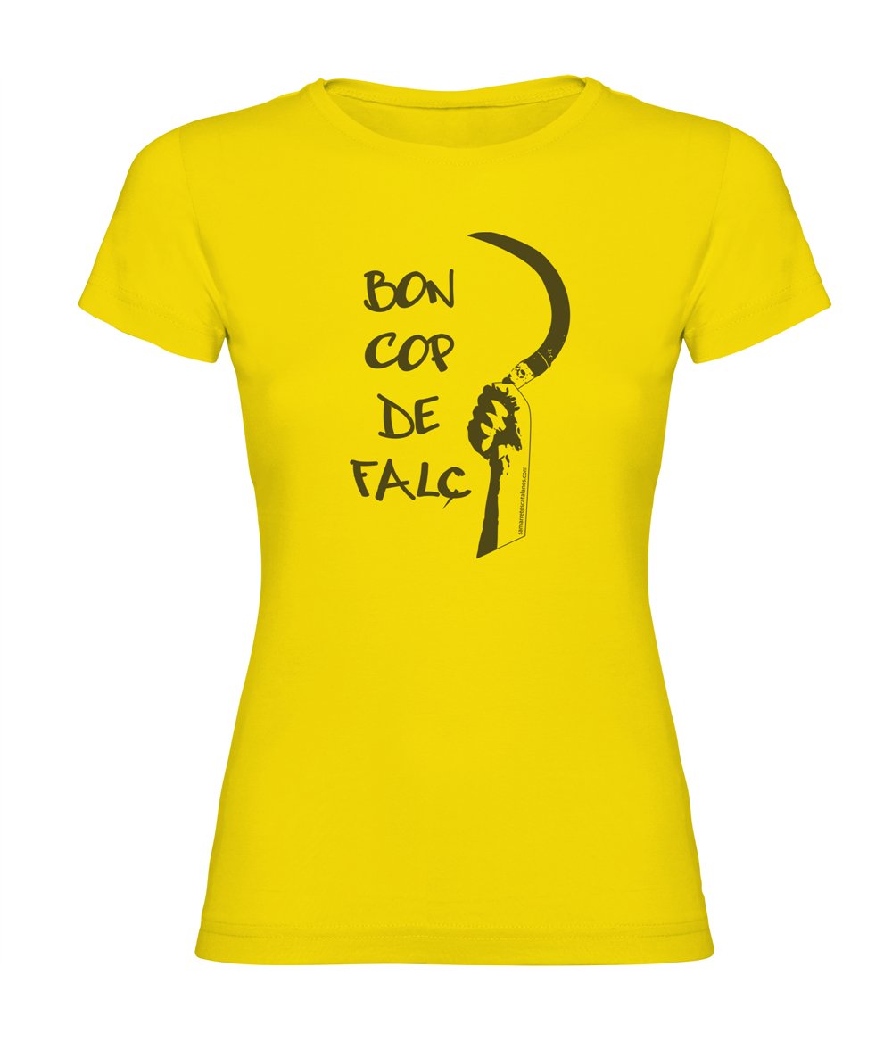 Camiseta Catalunya Bon cop de Falç Manga Corta Mujer