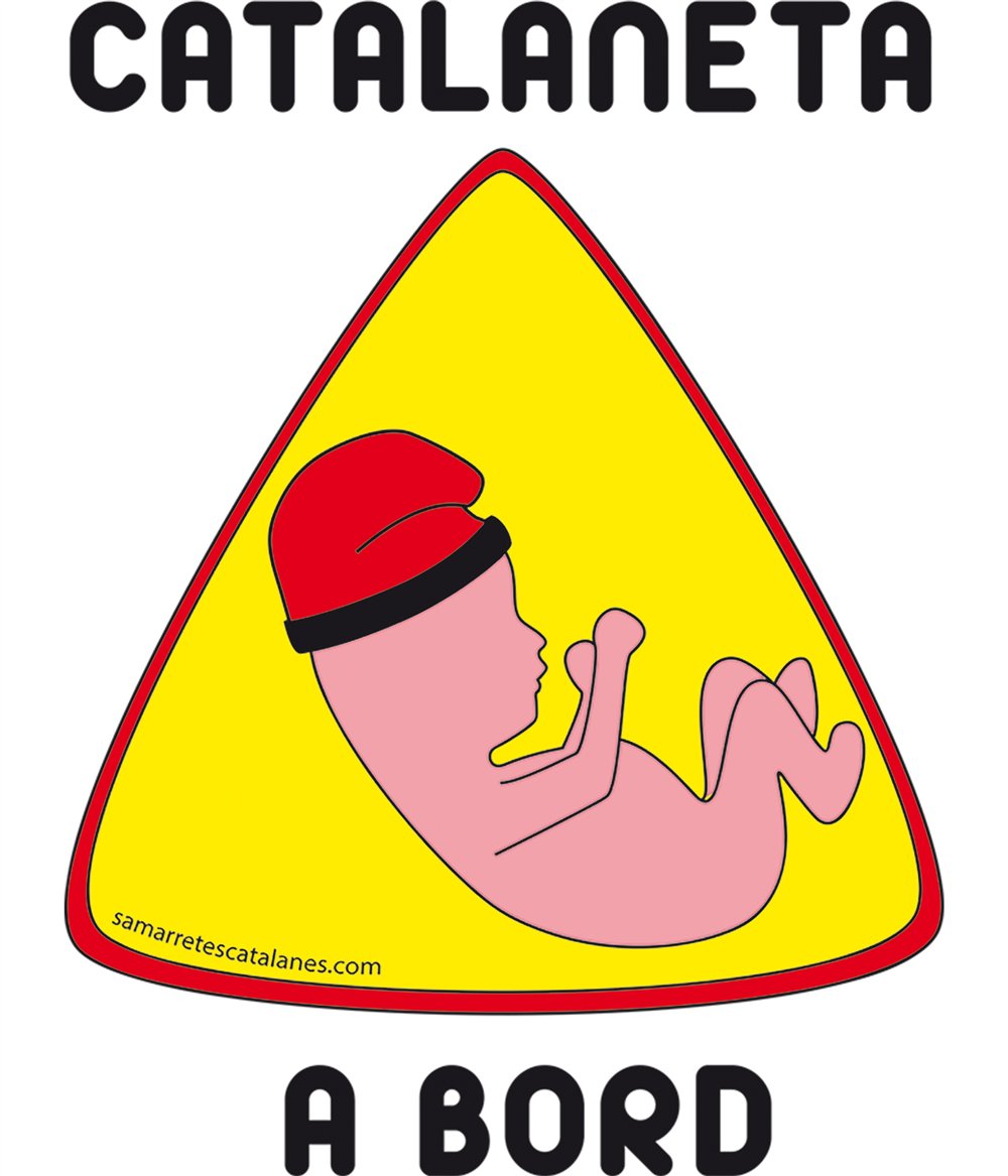 Camiseta ECO Catalunya Catalaneta a Bord Manga Corta Hombre