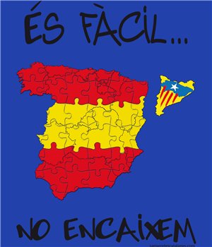 Sweat a Capuche Catalogne Es Facil No Encaixem Unisex