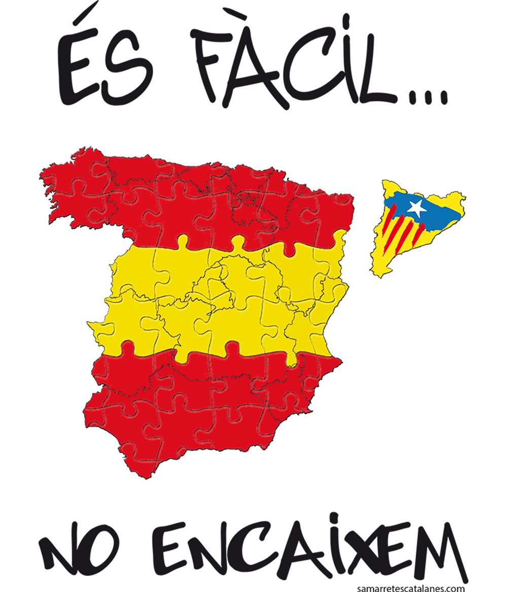 Taza 325 ml Catalunya Es Facil No Encaixem