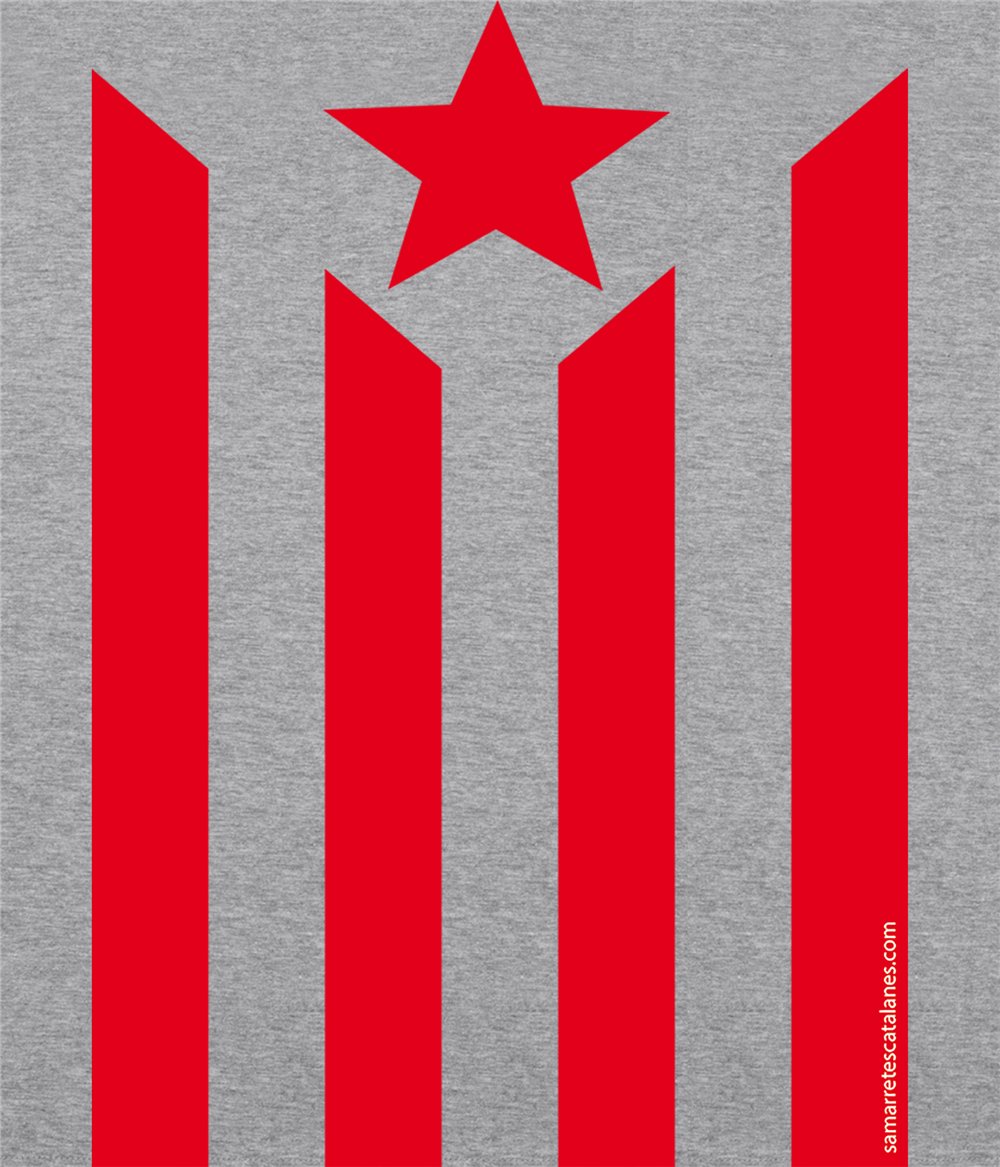 Camiseta ECO Catalunya Estelada Manga Corta Hombre