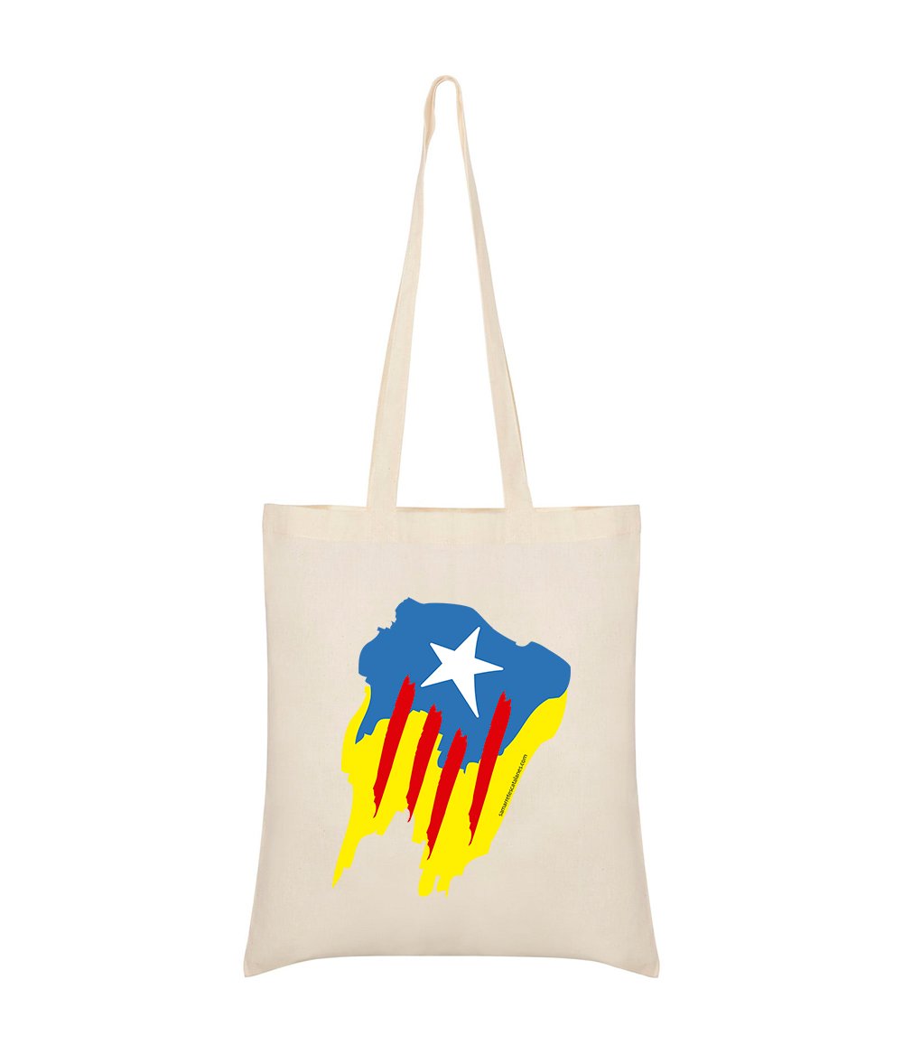 Bolsa Algodon Catalunya Estelada Pintada