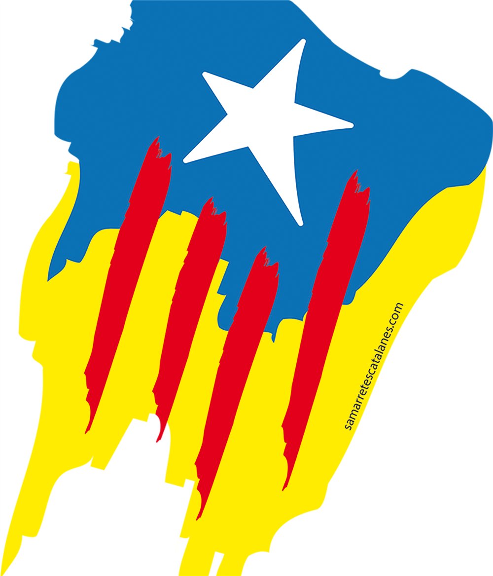 Tassa 325 ml Catalunya Estelada Pintada