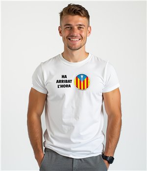 T Shirt ECO Katalonia Rellotge Independencia Krotki Rekaw Czlowiek