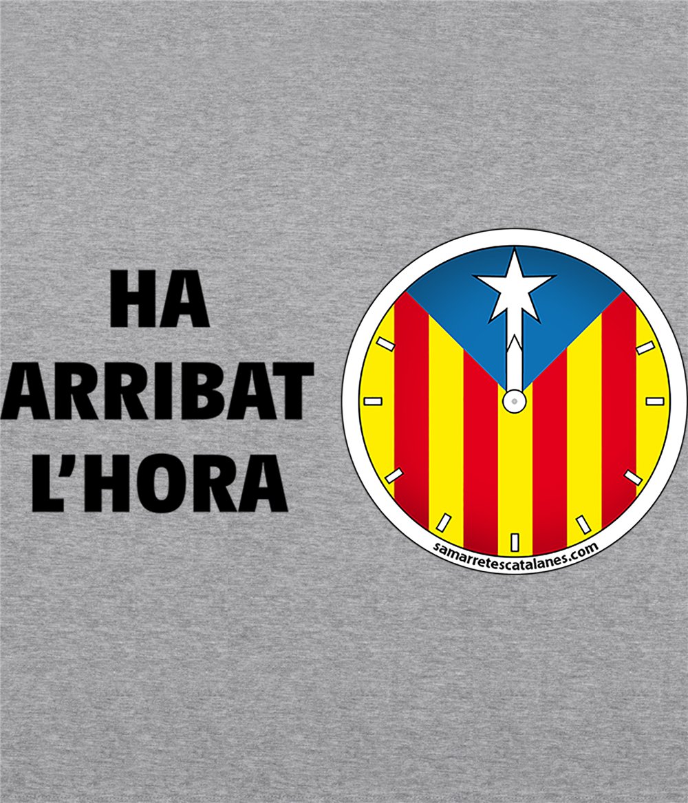 Sudadera Catalunya Rellotge Independencia Unisex