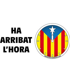 Samarreta Catalunya Rellotge Independencia Maniga Curta Dona