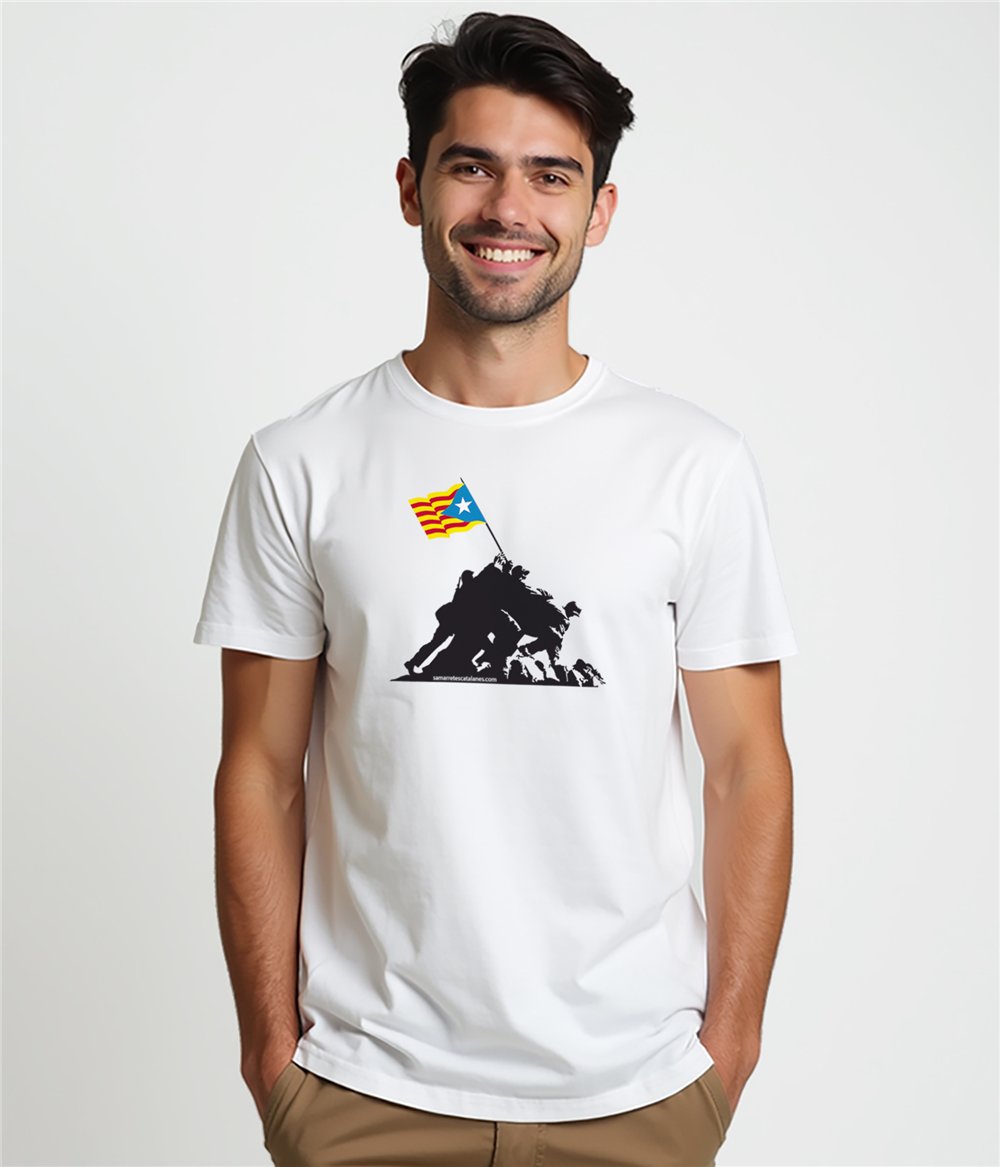 Samarreta Catalunya Iwo Jima Independent Maniga Curta Home
