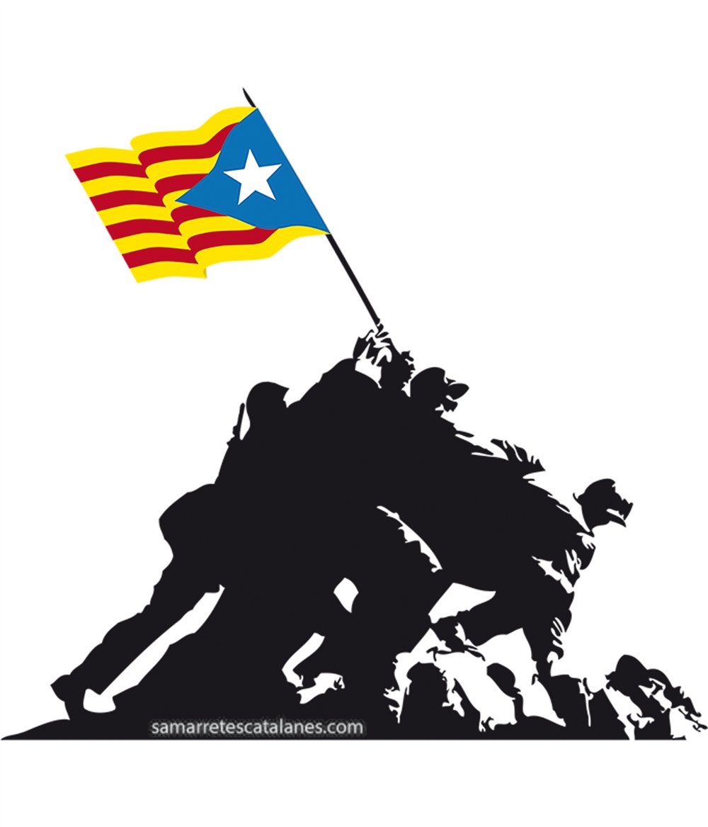 Camiseta ECO Catalunya Iwo Jima Independent Manga Corta Hombre