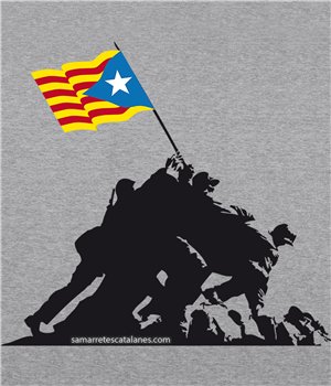 Bluza z Kapturem Katalonia Iwo Jima Independent Unisex