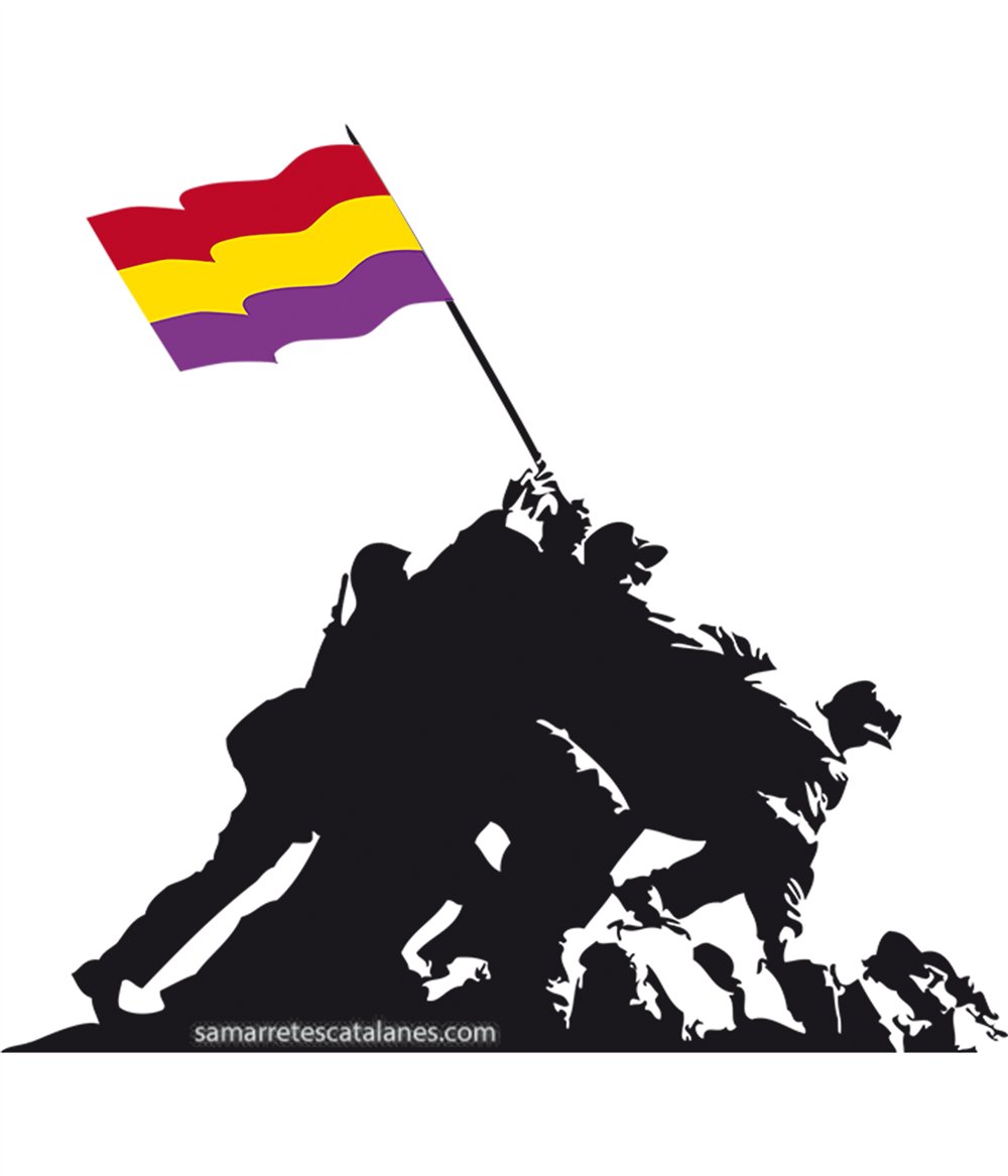 Samarreta ECO Catalunya Iwo Jima Republicana Maniga Curta Home