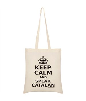 Sac Coton Catalogne Keep Calm and Speak Catalan