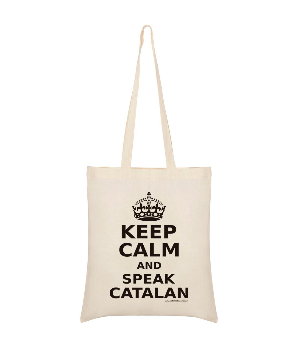 Bolsa Algodon Catalunya Keep Calm and Speak Catalan