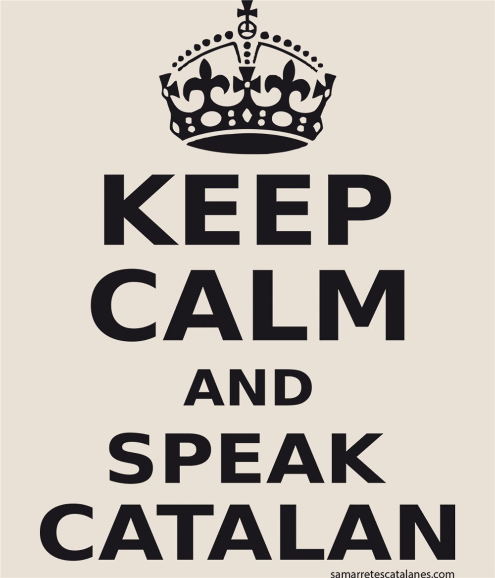 Bossa Coto Catalunya Keep Calm and Speak Catalan