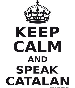 Bouteille 800 ml Catalogne Keep Calm and Speak Catalan