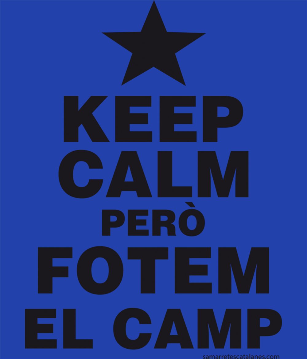 Bluza z Kapturem Katalonia Keep Calm pero fotem el Camp Unisex