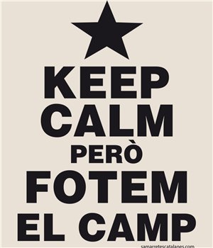 Sac Coton Catalogne Keep Calm pero fotem el Camp