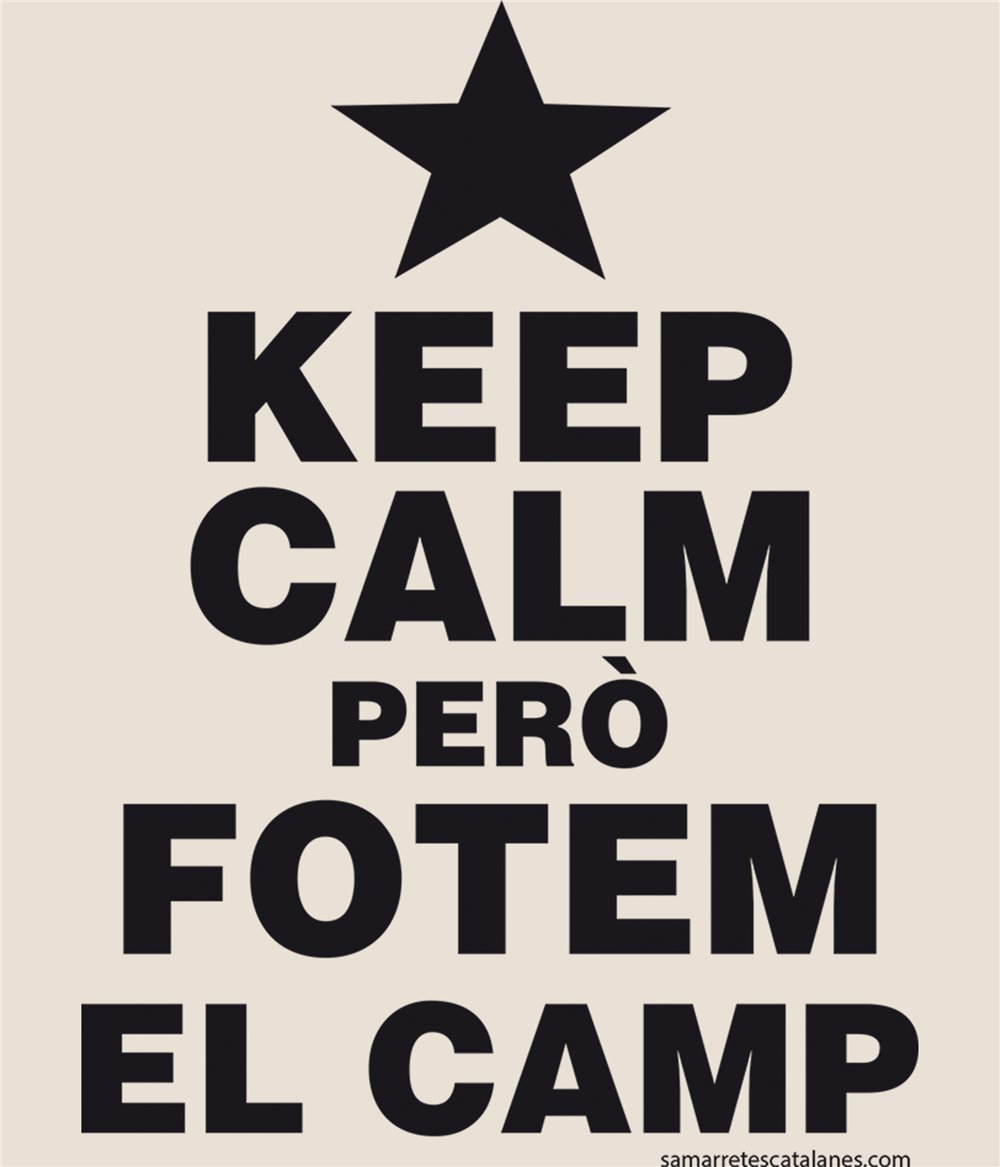 Tasche Baumwolle Katalonien Keep Calm pero fotem el Camp