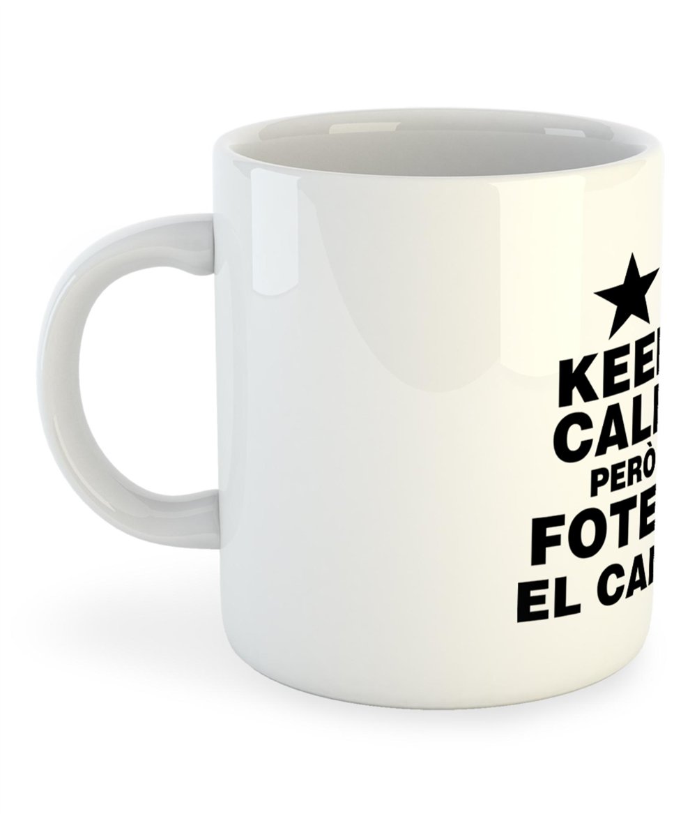 Taza 325 ml Catalunya Keep Calm pero fotem el Camp