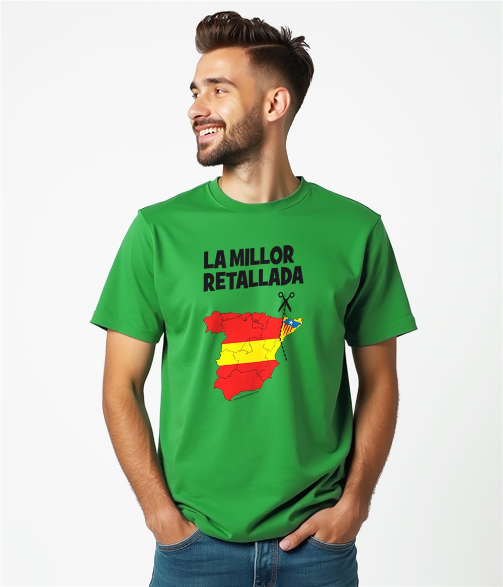 Samarreta Catalunya La Millor Retallada Maniga Curta Home