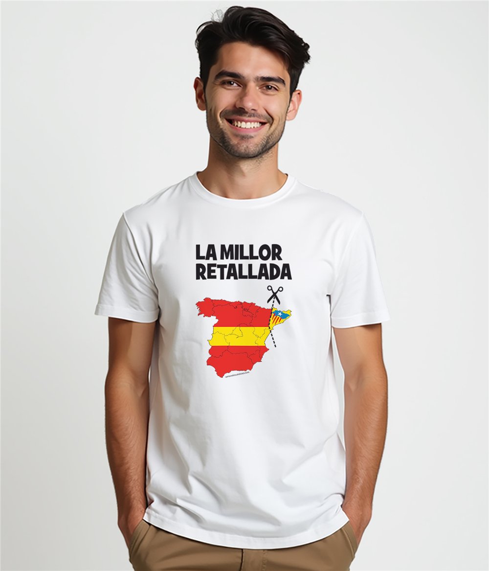 Samarreta ECO Catalunya La Millor Retallada Maniga Curta Home