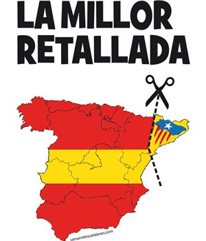 Samarreta ECO Catalunya La Millor Retallada Maniga Curta Home