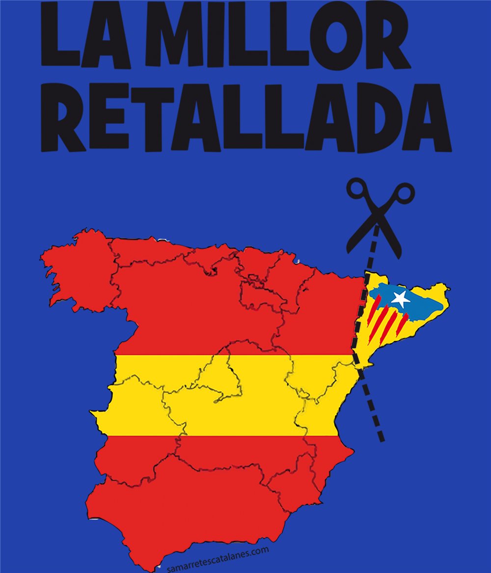 Luvtroja Katalonien La Millor Retallada Unisex