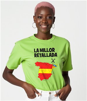 Samarreta Catalunya La Millor Retallada Maniga Curta Dona