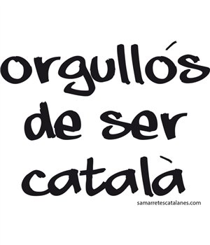 Camiseta ECO Catalunya Orgullos de Ser Catala Manga Corta Hombre
