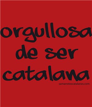 T Shirt Katalonia Orgullosa de Ser Catalana Krotki Rekaw Czlowiek