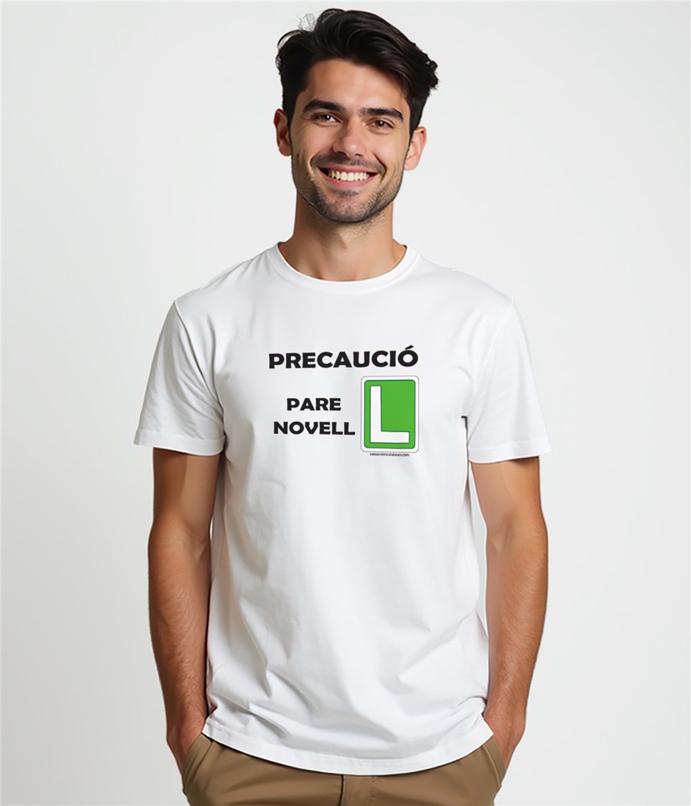 Camiseta Catalunya Pare Novell Manga Corta Hombre