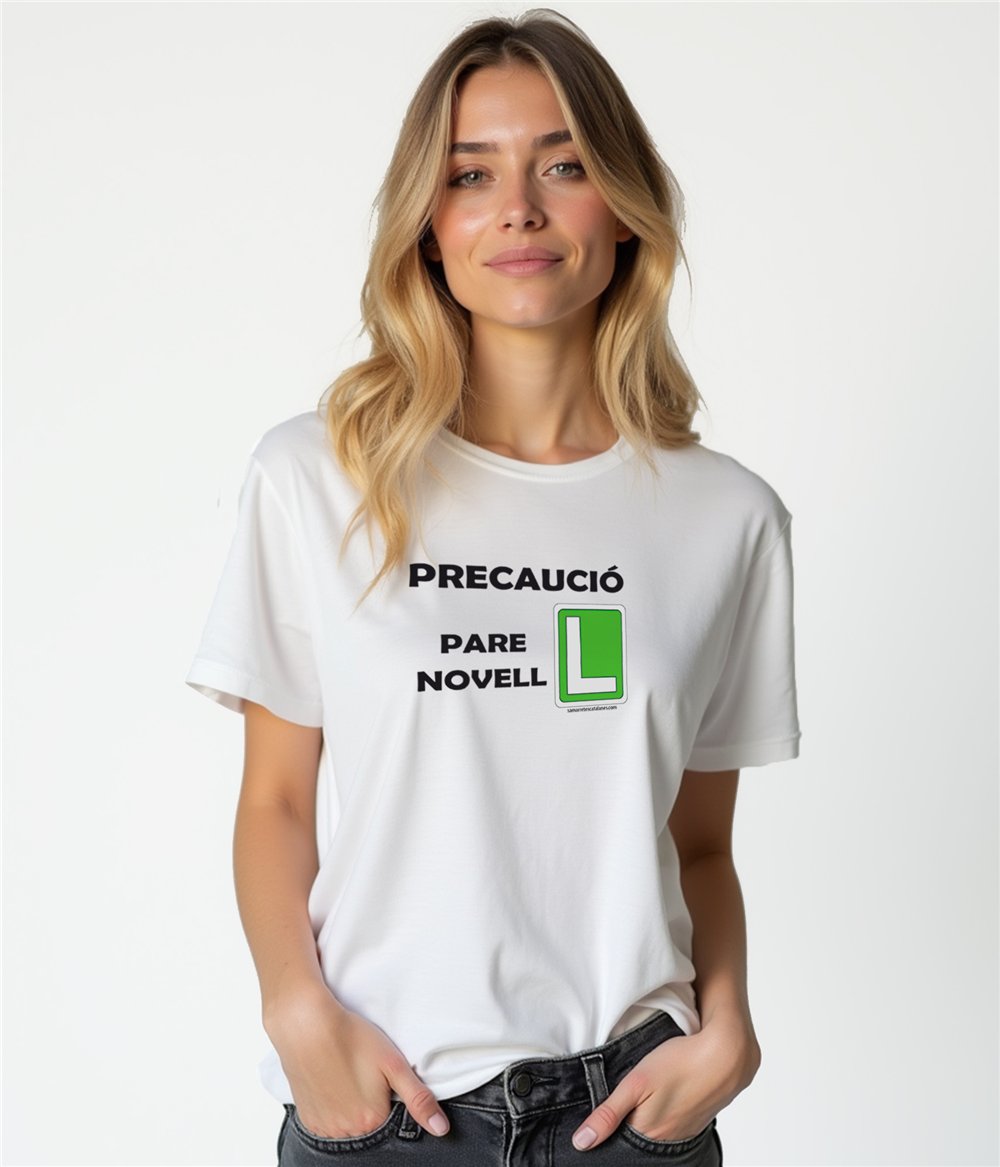 Camiseta Catalunya Pare Novell Manga Corta Mujer