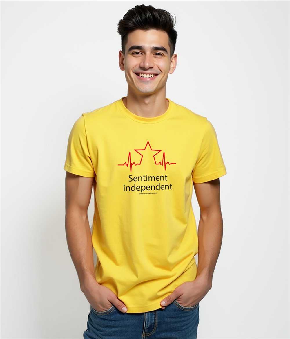 T Shirt Catalogne Sentiment Independent Manche Courte Homme