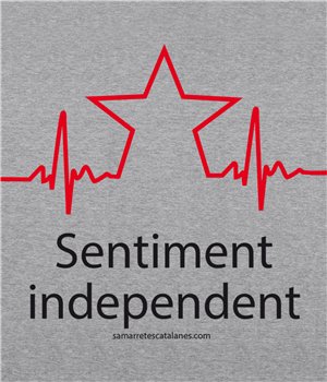 Sudadera Catalunya Sentiment Independent Unisex