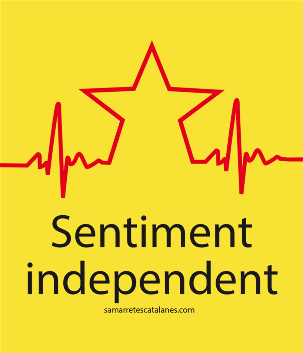 Samarreta Catalunya Sentiment Independent Maniga Curta Dona