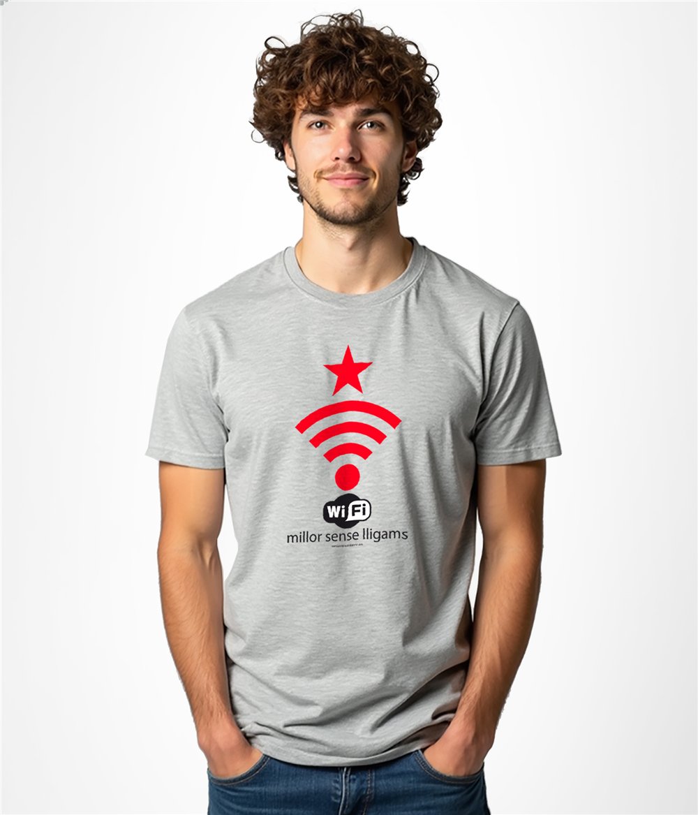 Samarreta ECO Catalunya Wifi Independent Maniga Curta Home