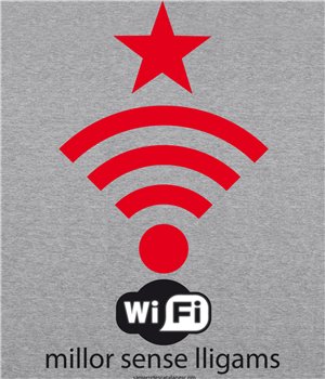 T Shirt ECO Katalonien Wifi Independent Kurzarm Mann