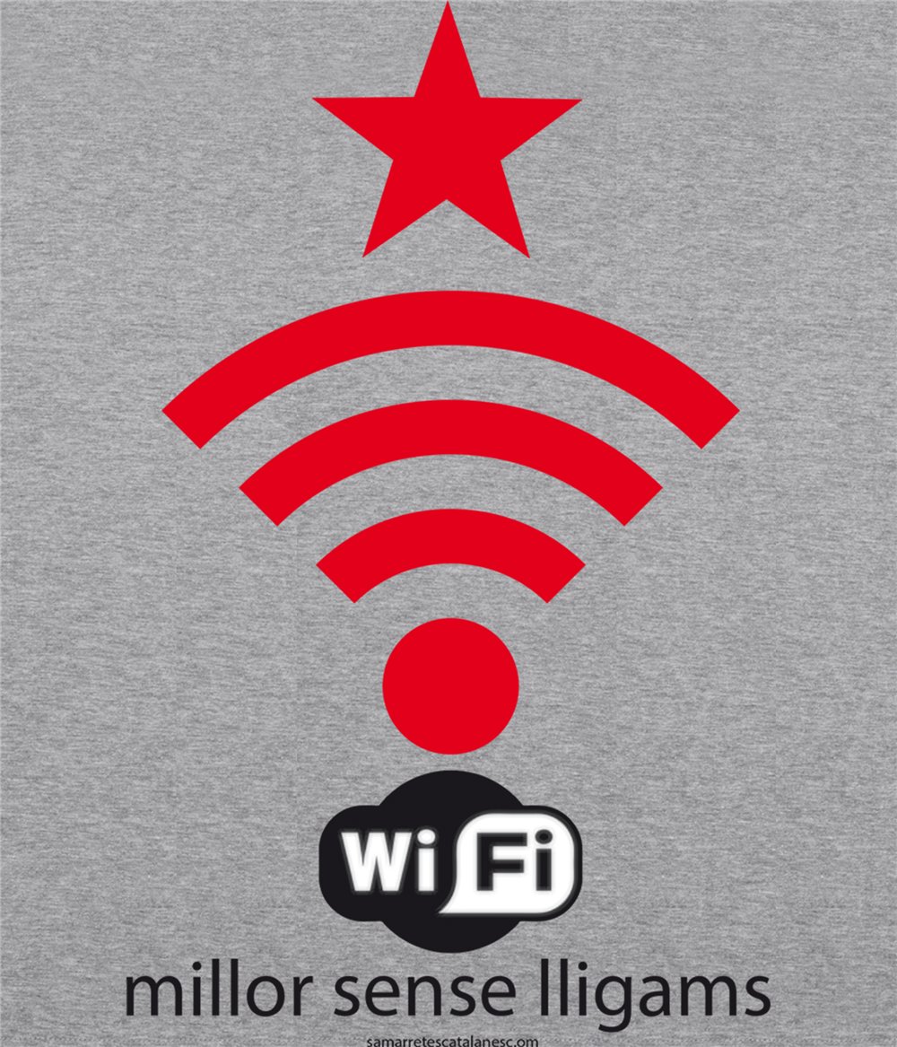 Samarreta ECO Catalunya Wifi Independent Maniga Curta Home