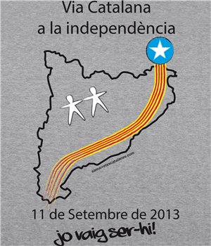 Bluza z Kapturem Katalonia Via Catalana Unisex