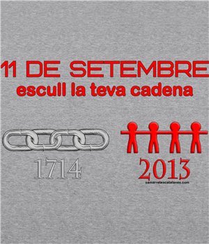 Sudadera Catalunya Via Catalana Cadenas Unisex