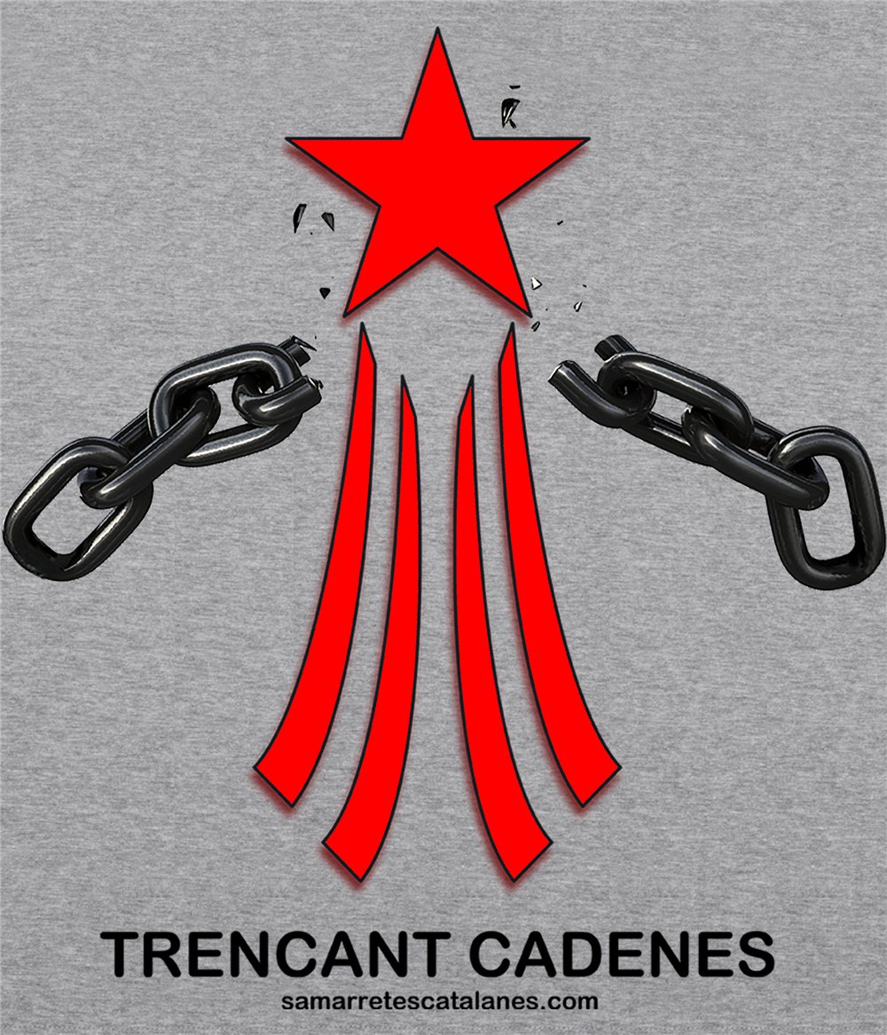 Sudadera Catalunya Via Catalana Trencant Cadenes Unisex