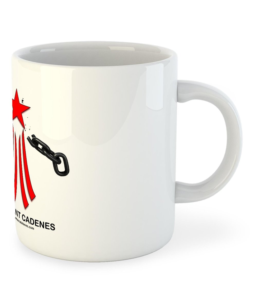Tassa 325 ml Catalunya Via Catalana Trencant Cadenes