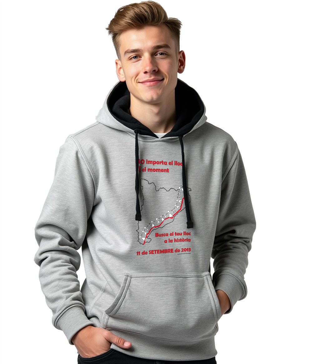 Sudadera Catalunya Via Catalana No Importa el Lloc Unisex