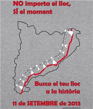 Dessuadora Catalunya Via Catalana No Importa el Lloc Unisex