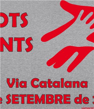 Bluza z Kapturem Katalonia Via Catalana Tots Junts Unisex