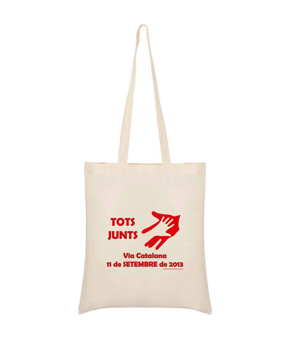 Bolsa Algodon Catalunya Via Catalana Tots Junts