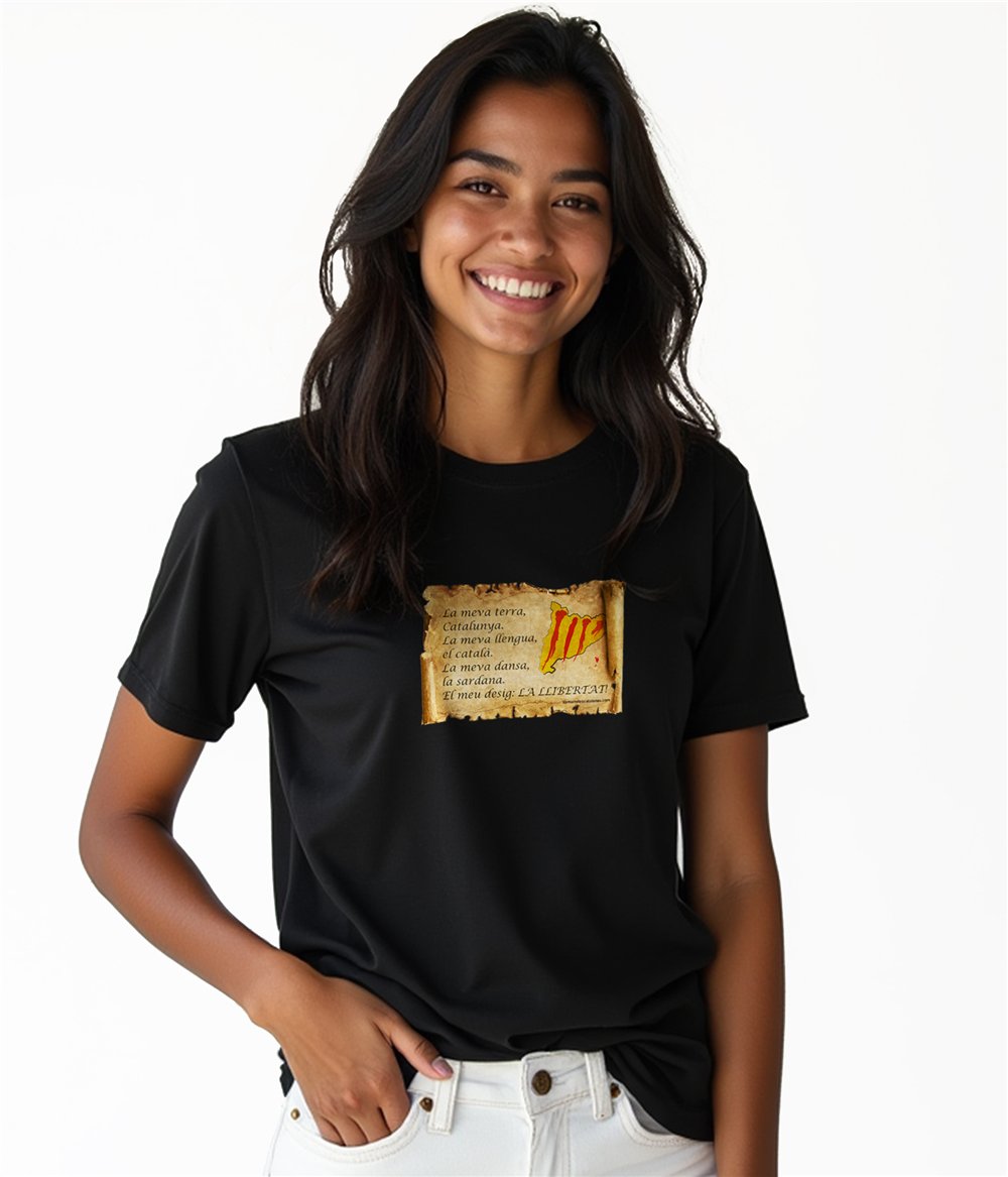 Camiseta Catalunya Maragall Manga Corta Mujer